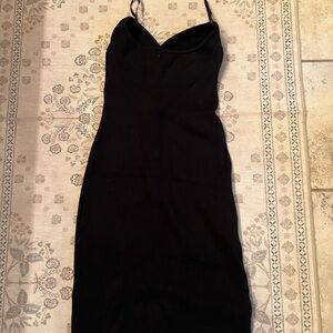Elegant Black Women's Strapless Dress